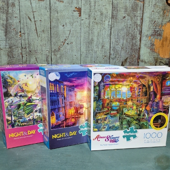 Buffalo David Bitton Other - Buffalo David Bitton Night & Day Puzzle Trio - Pink, Blue, Green